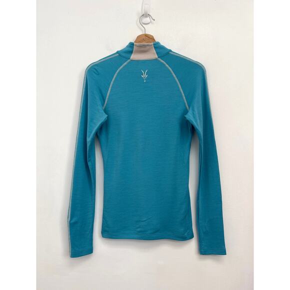 Ibex Merino Wool Fitted Quarter Zip Base Layer Hiking Outdoors FLAWED - Small - Picture 2 of 12
